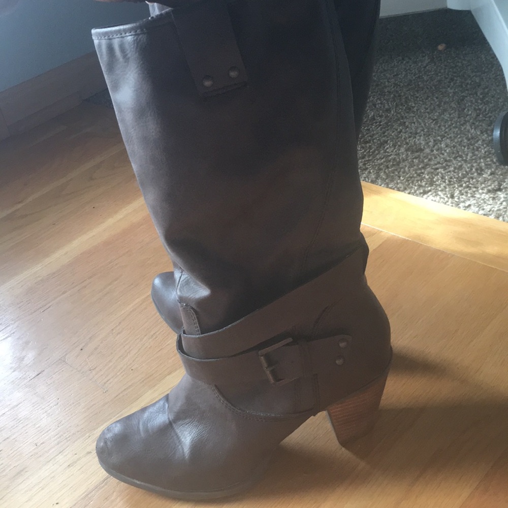Crown Vintage Mid-calf Brown Booties